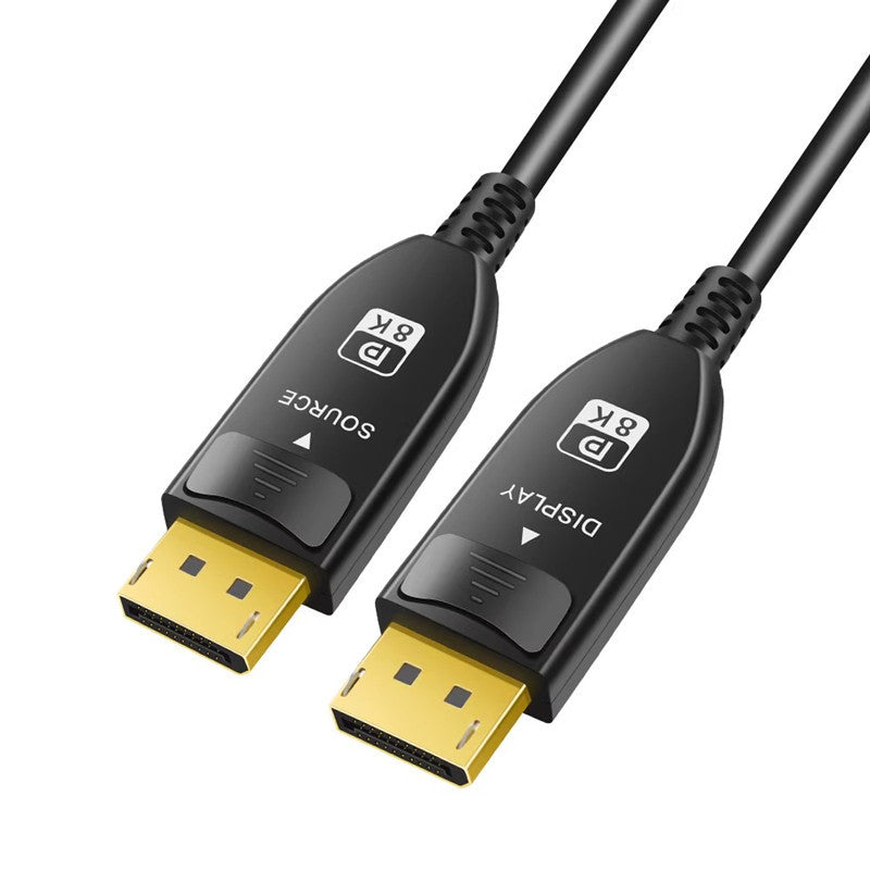0.5m to 100m Display Port Cable 1.4 AOC Active Optical Cable DP to DP 8K@60Hz 4K@144Hz DP Cable HDR 32Gbps for Computer Laptop TV