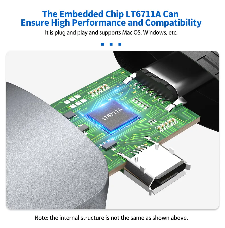 Audio Video Cable 4K High Speed HDMI Male to USB Type C Female Converter HDMI to USB C Audio Adapter Cable