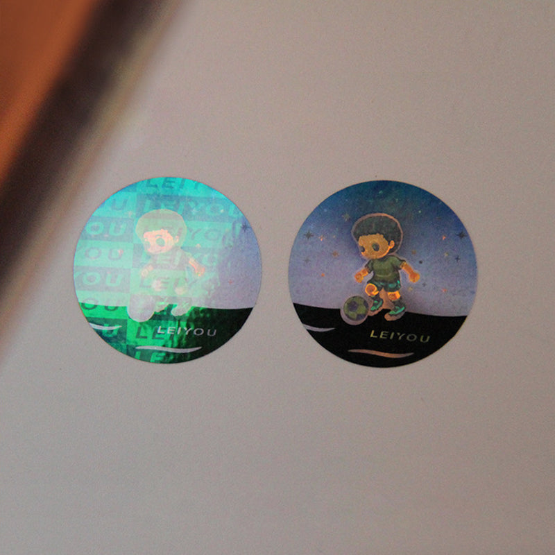 Liquid crystal polarization optically variable label original 3D security holographic laser sticker with QR code