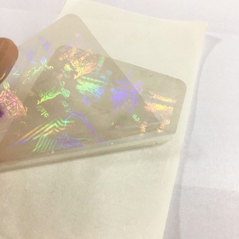 Professional Custom Hologram Transparent ID Clear Holographic Sticker in Sheet