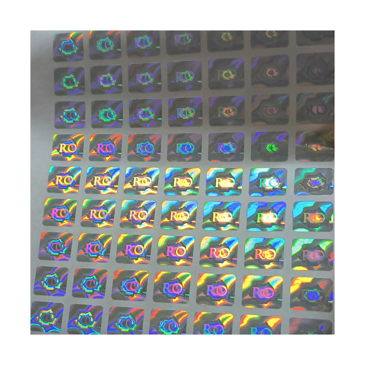 Custom 3D authentic laser label rainbow holographic foil sticker 3d hologram label