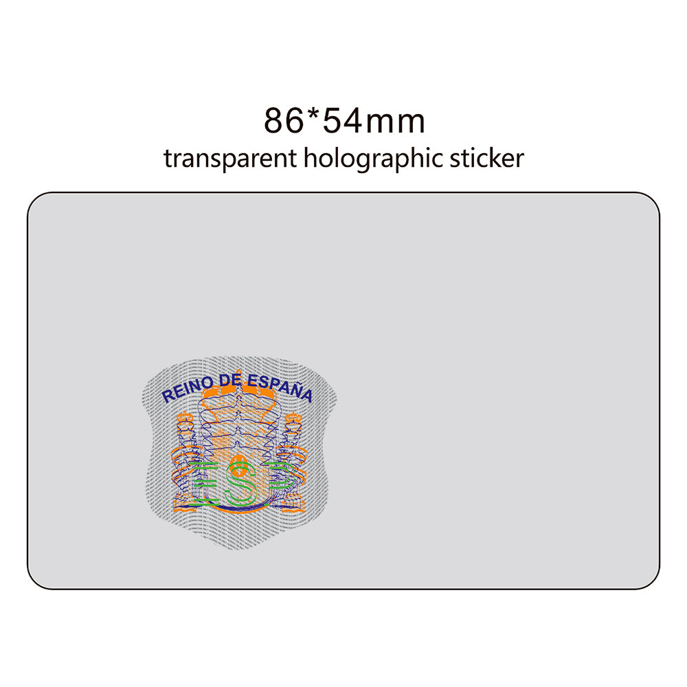Clear Hologram Overlay Sticker Certificate Hologram Stickers Custom Transparent hologram Overlays