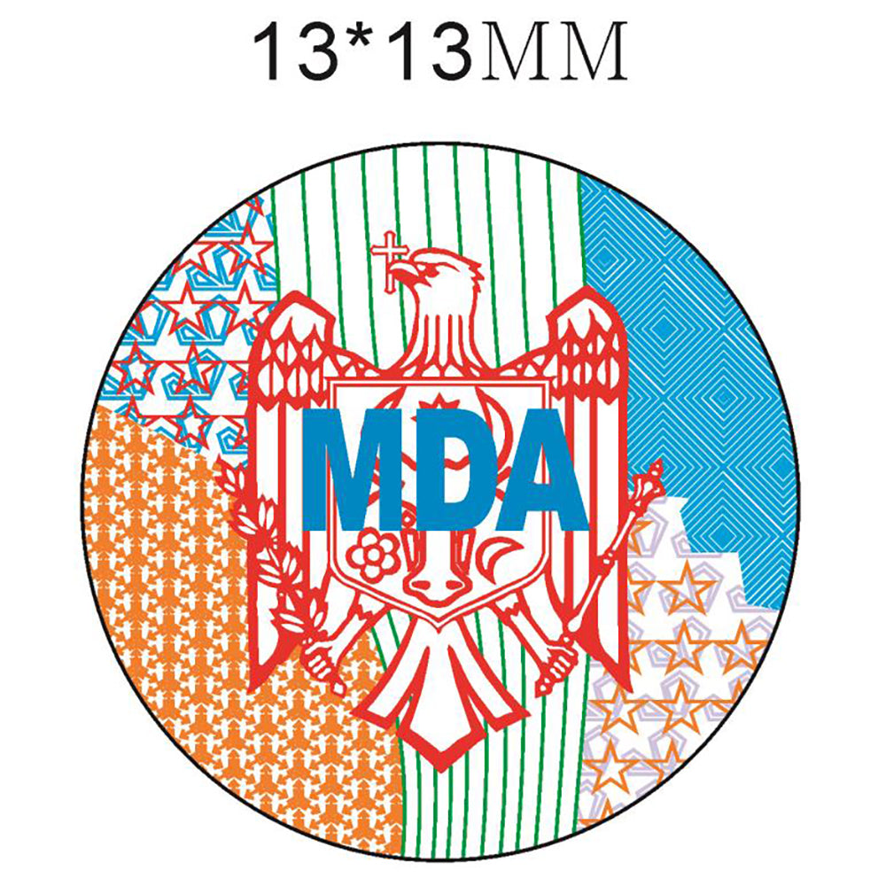 Custom design secure label sticker transparent shining 3D hologram overlay label