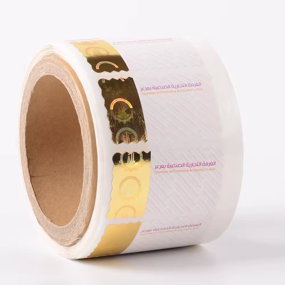 Custom Hot Stamping Holograms Sticker Security Waterproof PP Label With Positioning Holographic Logo