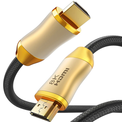 Male to Male Gold Plated Zinc Alloy HDMI 2.1 Cable 8K Ultra HD High Speed V2.1 Braided HDMI 2.1 Cable 8K 60hz 4K 120hz 0.5m to 15m