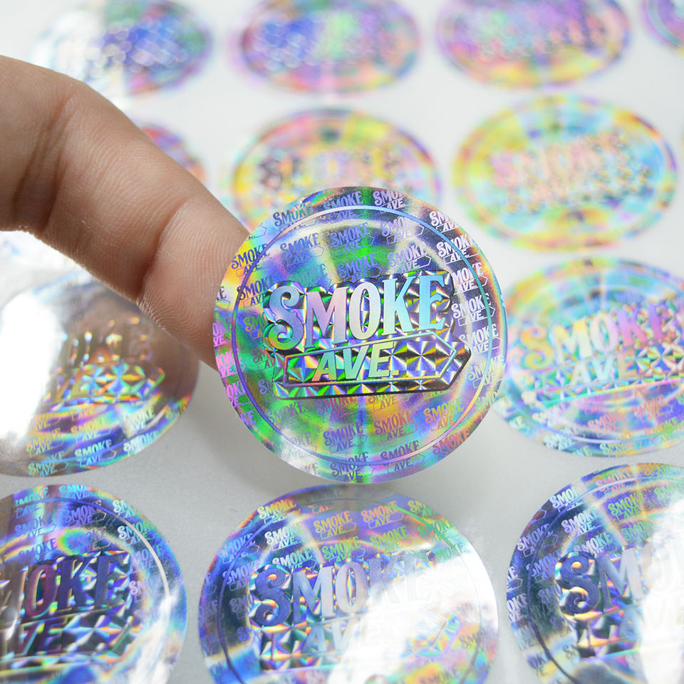 High quality Security laser 3d hologram adhesive sticker label custom self-adhesive 3D holographic sticker