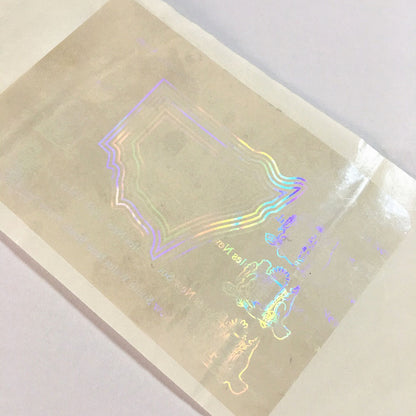 Professional Custom Hologram Transparent ID Clear Holographic Sticker in Sheet
