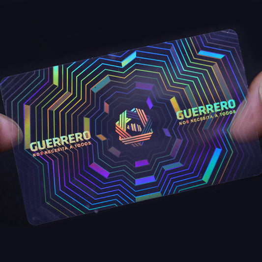 PVC Card Hologram Overlay label transparent holographic stickers for Information Security sticker
