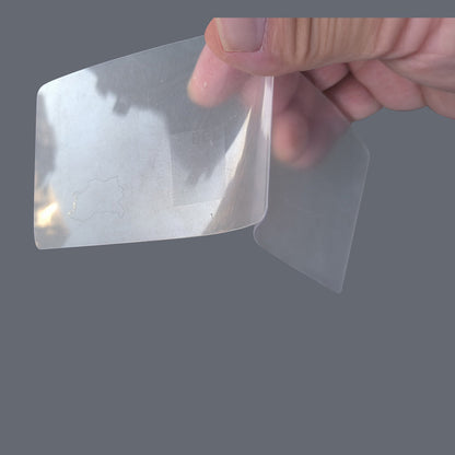 Transparent glossy holographic laminate pouch for certificates/business card