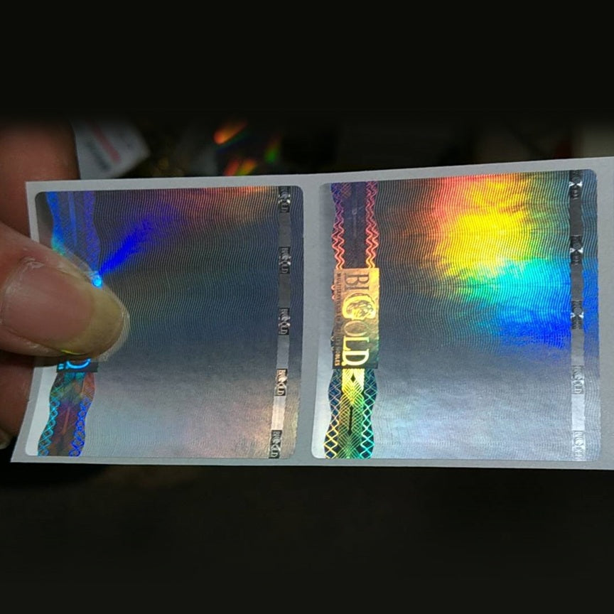 Hologram Sticker Label Reflection Rainbow 3d Holographic Sticker Label