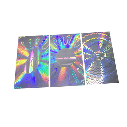 Factory Directly Sell Spot-color Printing Hologram Laser Sticker Label With 3D Mirror Lens New Technology