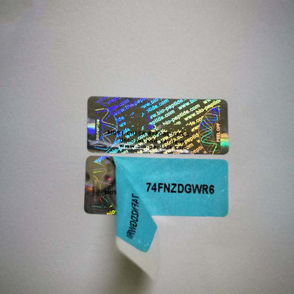 Golden holographic film security sticker laser hologram stickers label with barcode