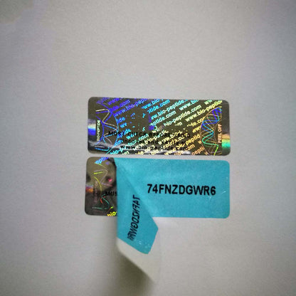 Scratch off hologram label sticker customized logo anti-fake hologram laser security sticker