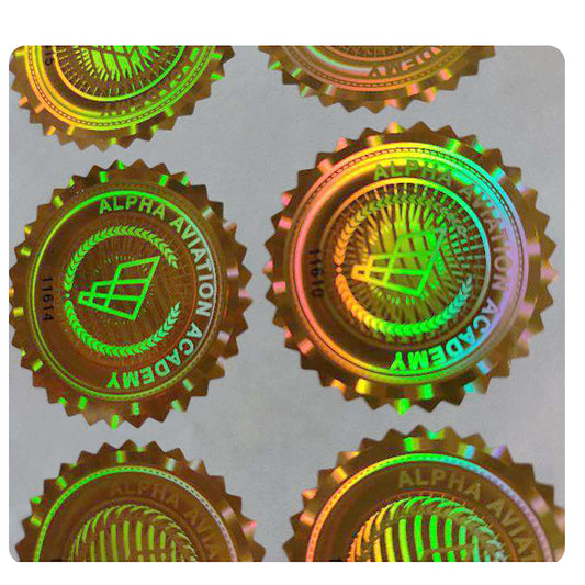 Custom multi-layers anti-counterfeiting security labels hologram sticker