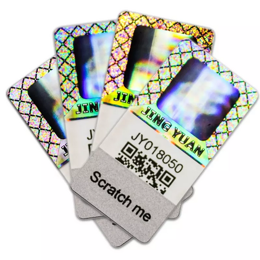 Scratch off adhesive hologram sticker customized 3D warranty hologram anti-counterfeiting sticker