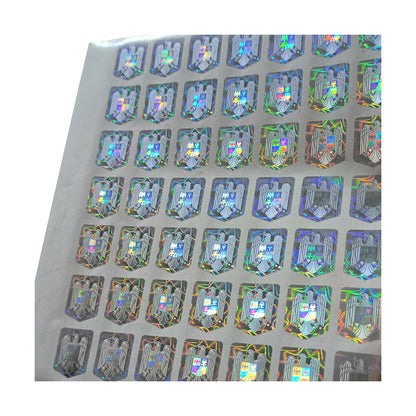 QR Code 3D Hologram UV Hidden Pattern Sticker Honeycomb Tamper Evident Security Label