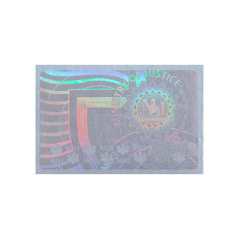 Transparent Security ID Hologram Overlay Holographic Rainbow Sticker