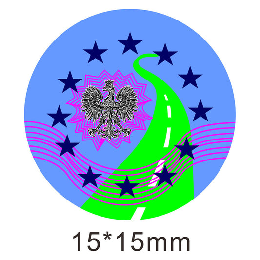 Professional Factory Custom Best Quality Printable Round Transparent 3D Laser Holographic Sticker Label