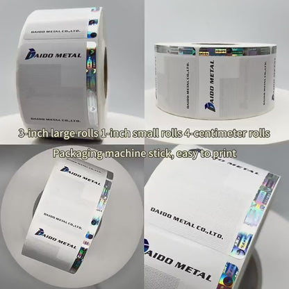 Position Hologram Hot Stamping Self-adhesive Anti-Counterfeiting Security Paper Sticker Holographic Strip Stamping